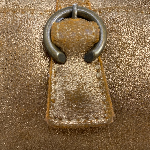 TANO ORIGINAL CHICKLIT GOLD SUEDE WALLET/CLUTCH - Picture 3 of 15